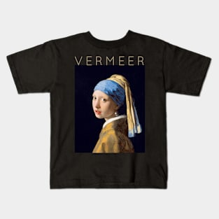 Johannes Vermeer - Girl With A Pearl Earring Kids T-Shirt